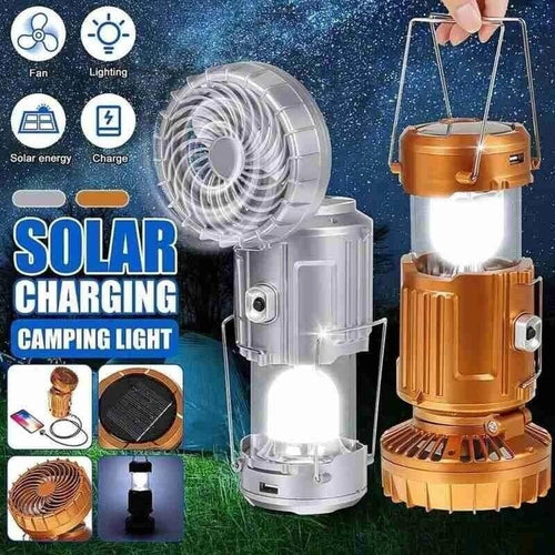 ๐ฅ6 in 1 Portable Outdoor LED Camping Lantern With Fan