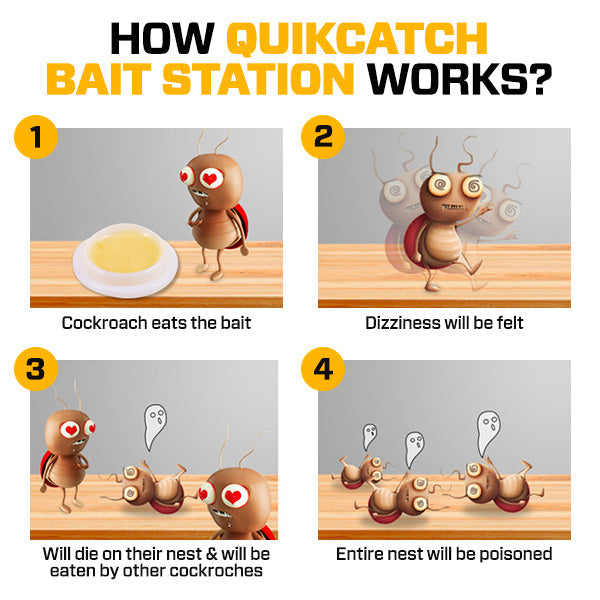 QuikCatch Advanced RoachAce Bait Station