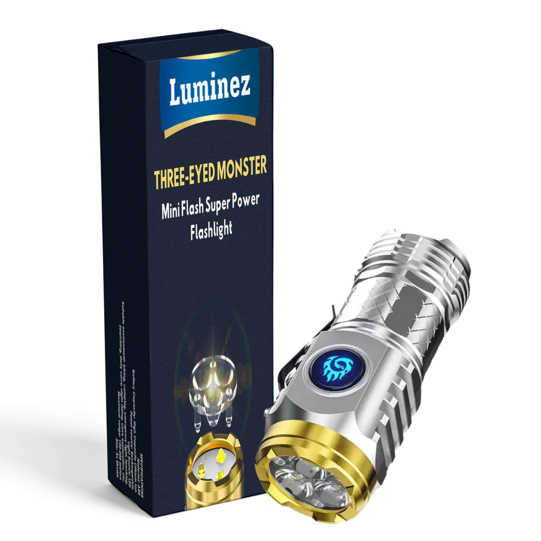 Luminez Three-Eyed Monster Mini Flash Super Power Flashlight ⚡