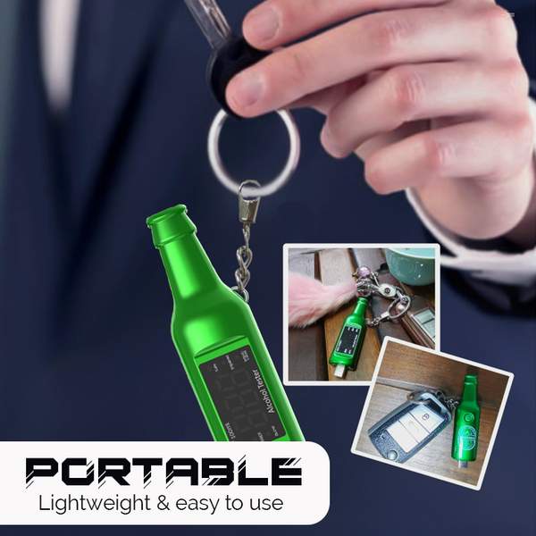 AlcoSafe Portable Mobile Breathalyzer Keychain