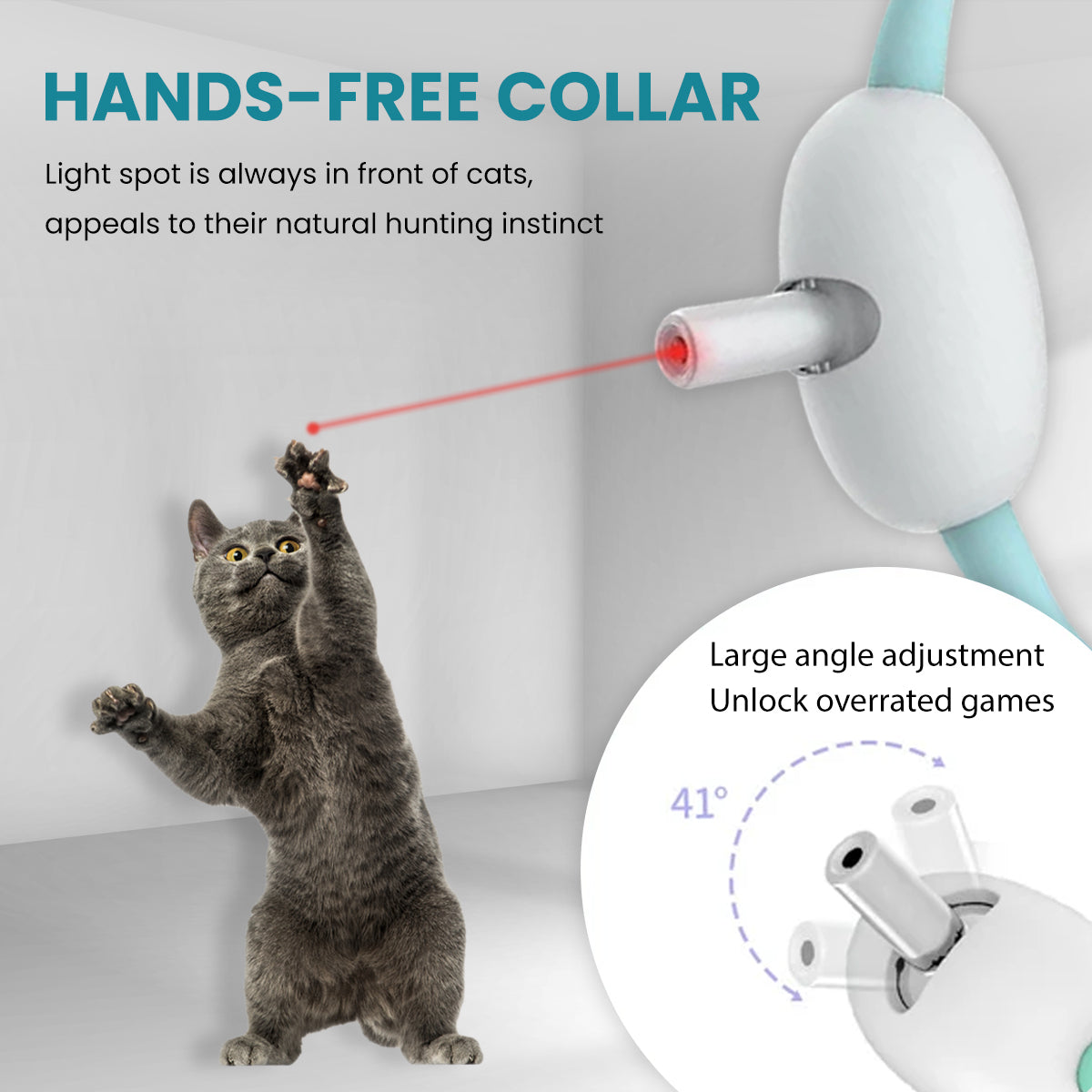 Fridysee Smart Laser Cat Toy Collar
