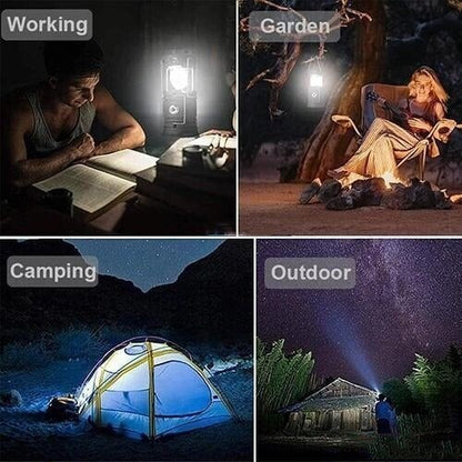 🔥6 in 1 Portable Outdoor LED Camping Lantern With Fan